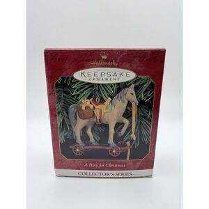 Hallmark Keepsake Ornament A Pony for‎ Christmas Collector's Series 1999